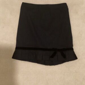 Banana Republic Black Mini Skirt with Bow Detail